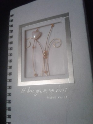 Joyfully Yours Notebook/Journal  I Have You In My Heart  Philippians 1:7