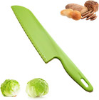 Professional Lettuce Knife, 11" Serrated Salad Cutter for Veggies, Fruit, Bread,