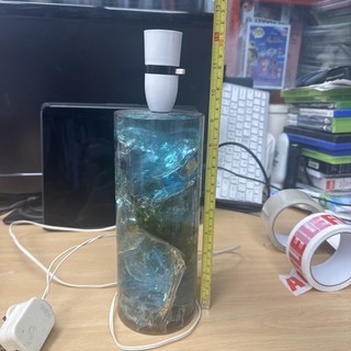 Vintage Original Blau 60er Jahre? Shatterline Lampe! Needs Re Verkabelung