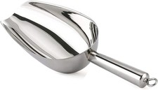 12oz Ice Scoop, Stainless Steel Metal Food Scoop Ice Scooper for Bar Kitchen