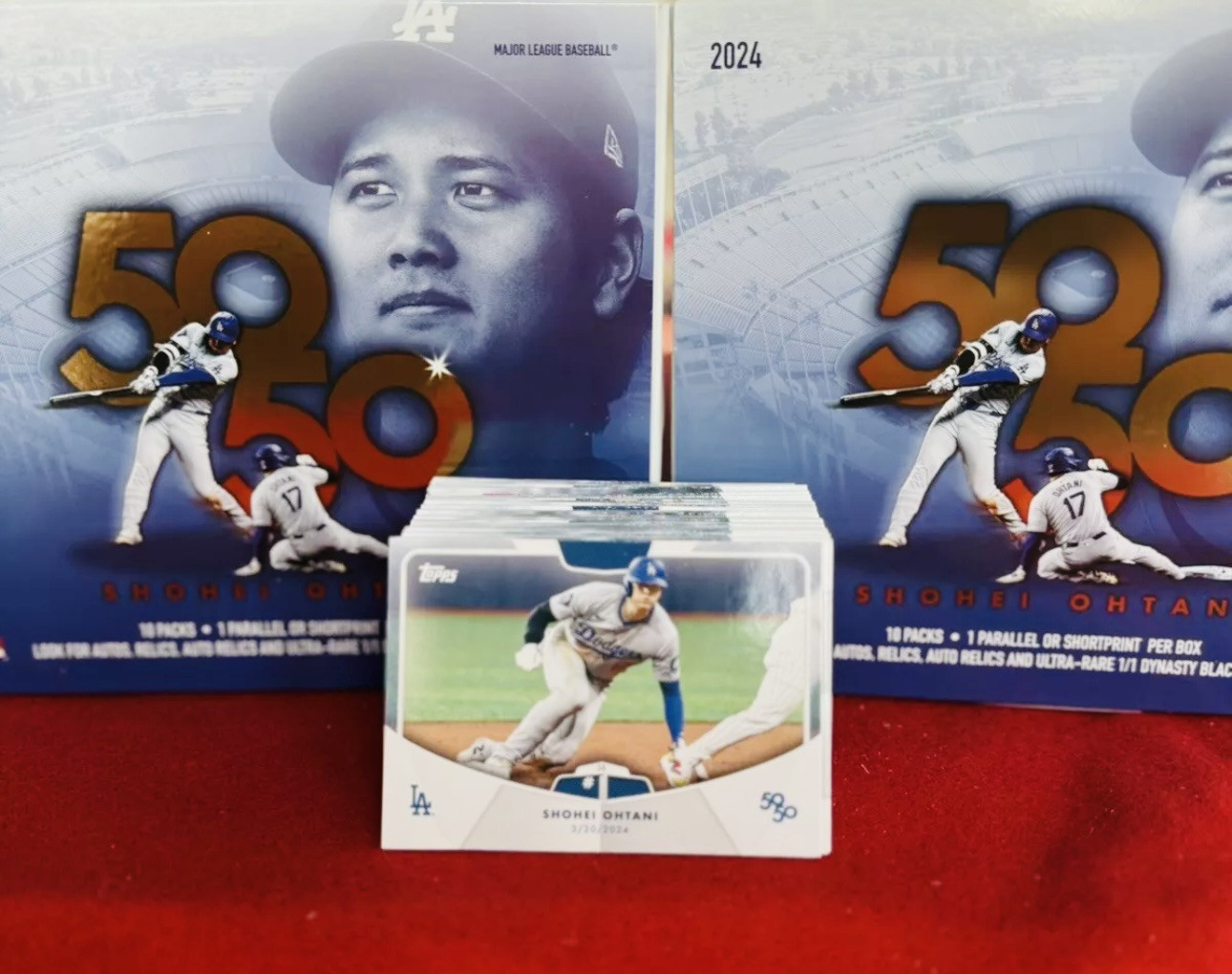 2024 Topps Shohei Ohtani 50/50 100 Card Complete Set 1-50 HR & 1-50 SB