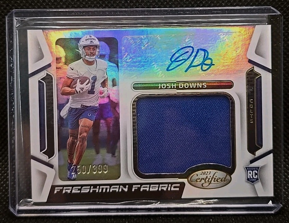 2023 Panini Certified - Freshman Fabric Signatures Josh Downs #FFMS-22 /399 (AU,