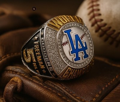 2024 LA Dodgers World Series Ring - FREEMAN #5 MVP - Fan Gift