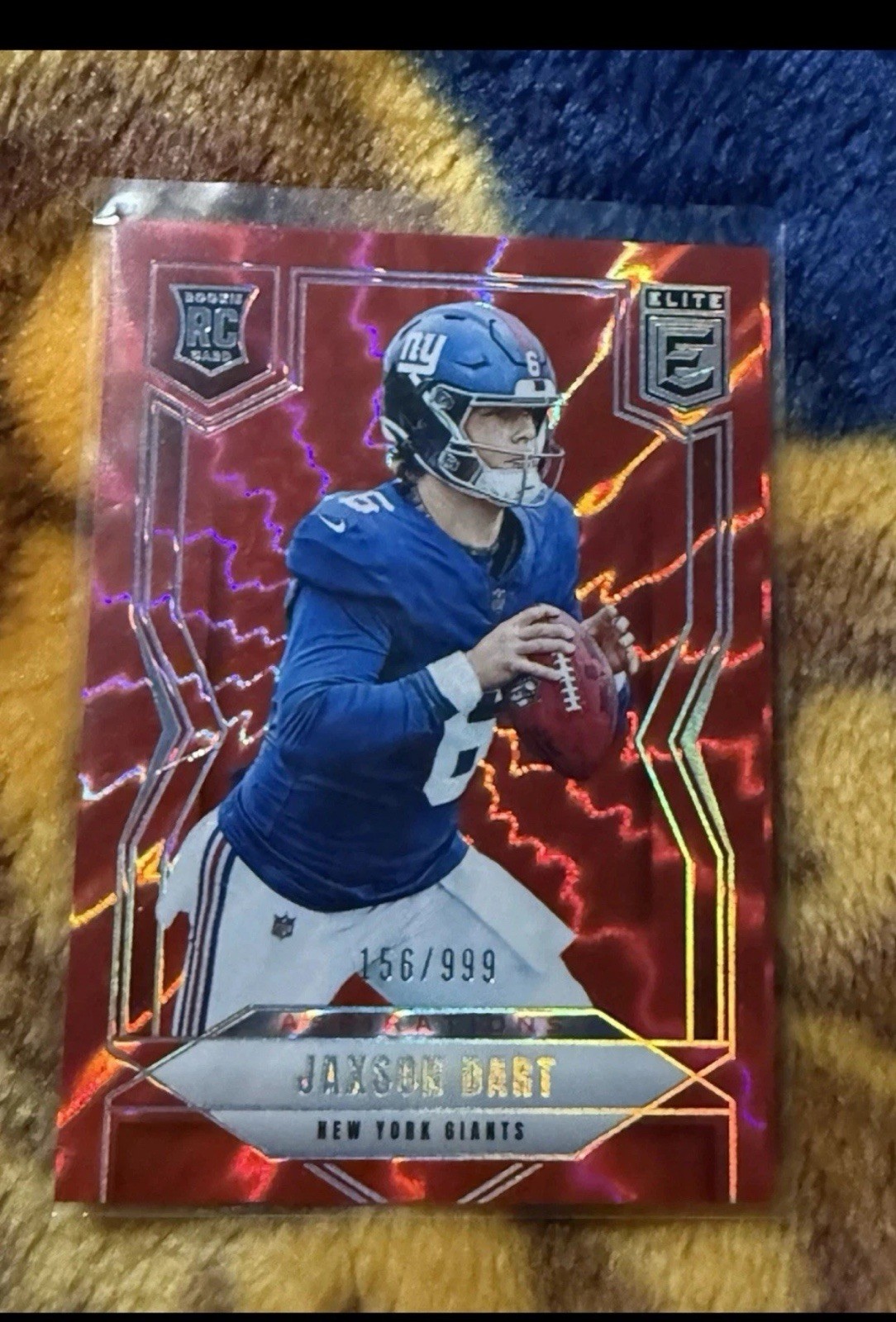 2025 Panini Donruss Elite - Rookies Jaxson Dart #103 Aspirations Shimmer /999