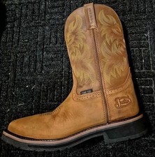 Justin Men s Waterproof Cowhide Square Toe Co...