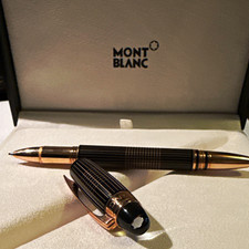 Authentic Montblanc StarWalker Red Gold Metal Fineliner Pen 106868 Box & Papers