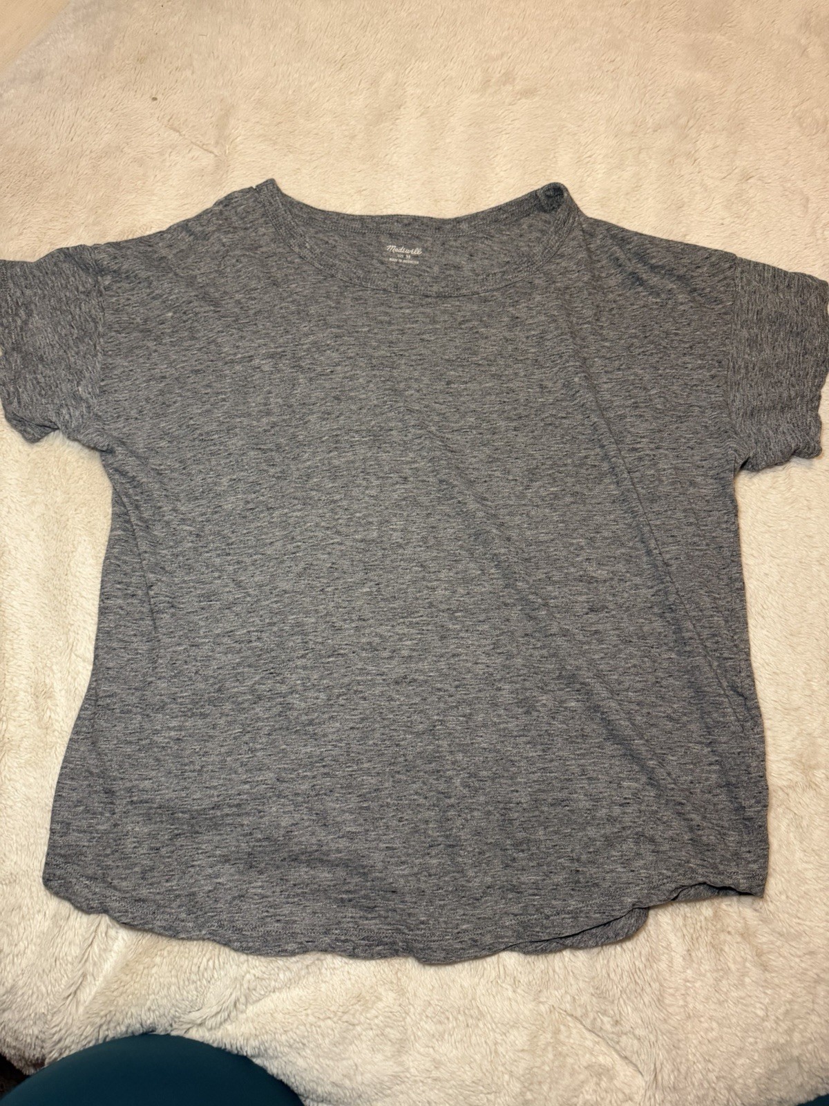 Madewell Grey Basic T-Shirt Women's Size Medium