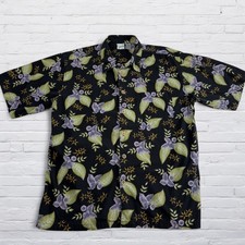 Vintage Ocean Pacific Sport OP Hawaiian Shirt Mens Large Floral Tropical