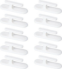 10-Pack Blind Cord Safety Twister Adhesive Cord Winder Window Blinds Cleats Whit