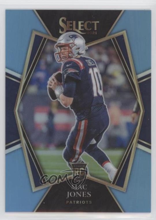 2021 Panini Select Premier Level Light Blue Prizm 35/99 Mac Jones #151 4k8