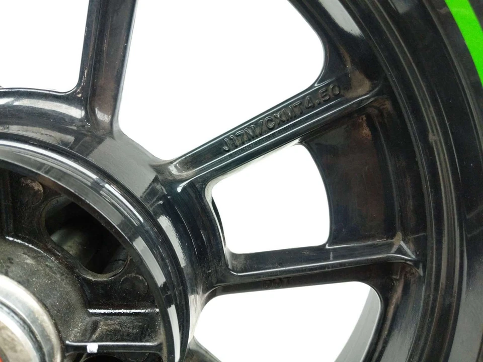 15-19 Kawasaki EN650 Vulcan S Rear Wheel Rim STRAIGHT 17X4.50 - Image 4 of 4