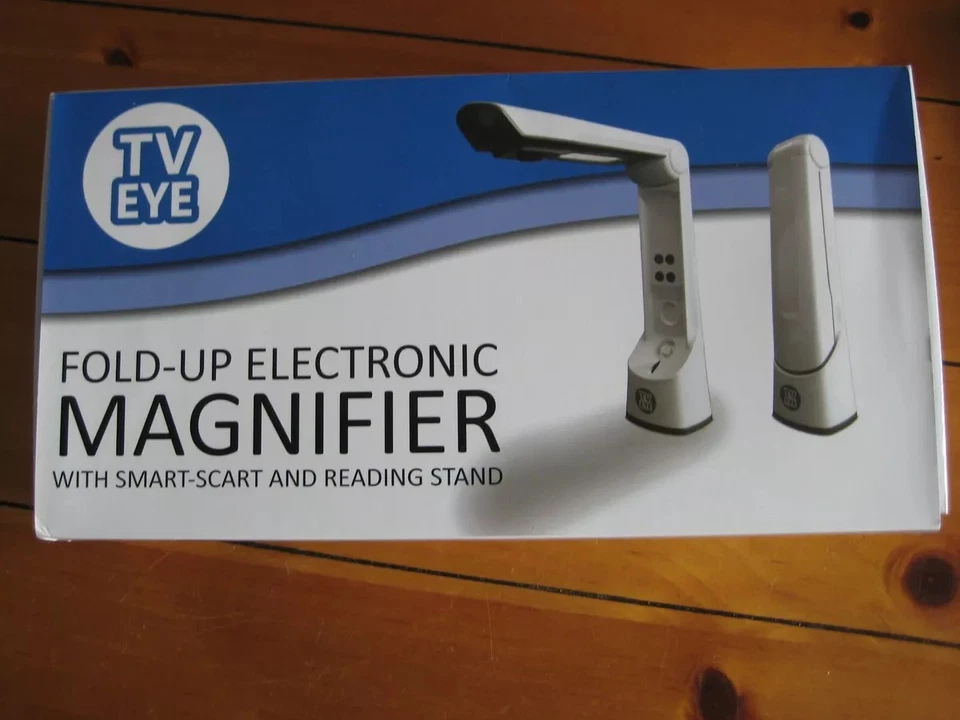 Lupa electrónica plegable para ojo de TV (Pamtrad) para baja visión. Caja no incluida. Foto 2 de 4