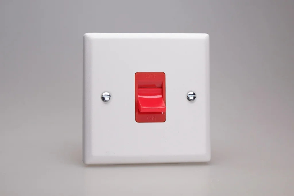 Switch White 45A Cooker Urban Chalk + Red Insert Varilight XY45S.CW