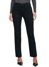 DL1961 Womens Mara Straight Mid Rise Instasculpt Ankle Jeans 29 Black - NWT