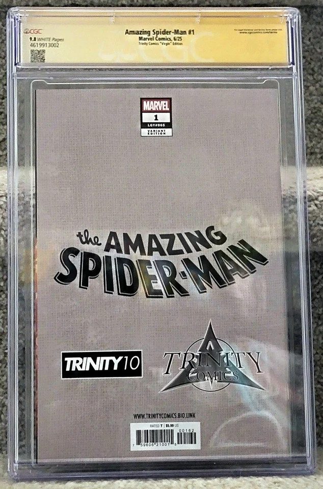Amazing Spider-Man #1 Peach Momoko Fanexpo Denver Virgin Trinity SIGNED CGC 9.8! - Image 2 of 3