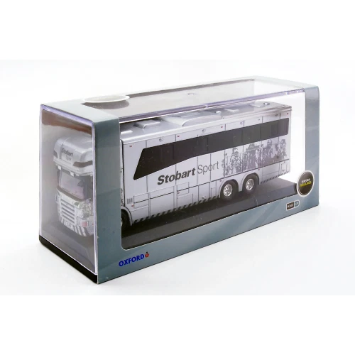 SCANIA HORSEBOX EDDIE STOBART 1:76 Oxford Camion Modellino Nuovo - Immagine 2 di 2