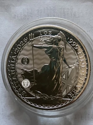 1oz 2026 Silver Britannia Singapore Merlion Privy Coin - Image 1 of 4