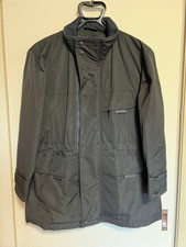 ISSEY MIYAKE MEN Military Style Black Nylon Jacket Stand Collar S FD AHA