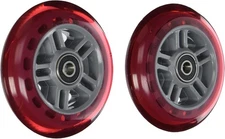 Razor Scooter Replacement Wheels Set with Bearings Red 