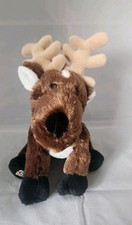 Ganz Webkinz Reindeer Moose Plush Stuffed Animal Brown Soft Toy HM137 No Code