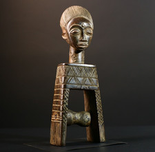 Traditionelle afrikanische Flaschenzug Figur geschnitzt Holz Skulptur Kunst D...