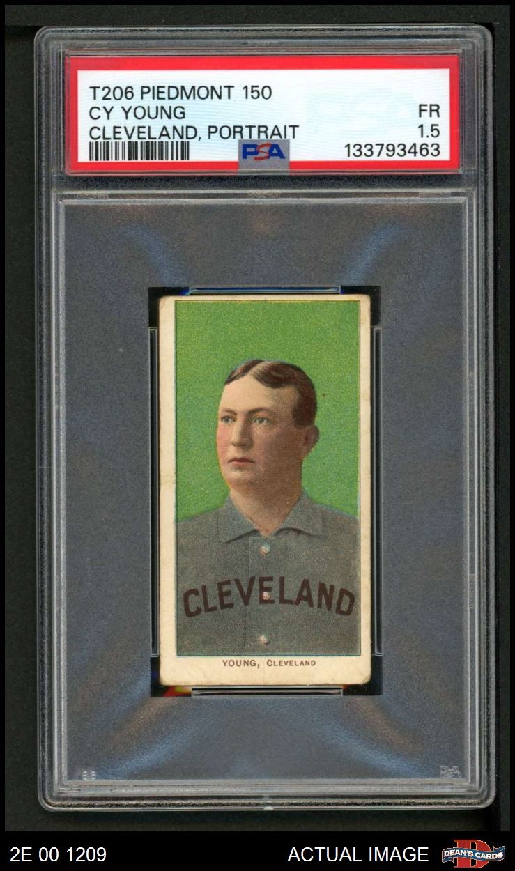 1909 T206 Cy Young POR Naps (Indians) HALL-OF-FAME VARIATION PSA 1.5 - FAIR