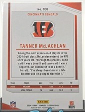 2024 Panini Elite Green Disco Rookie Tanner McLachlan #108 Cincinnati Bengals