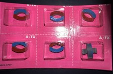 6x AURORA AFX OEM Red/Blue Non Magna-traction  Tjet Motor Magnets 8502 - NOS