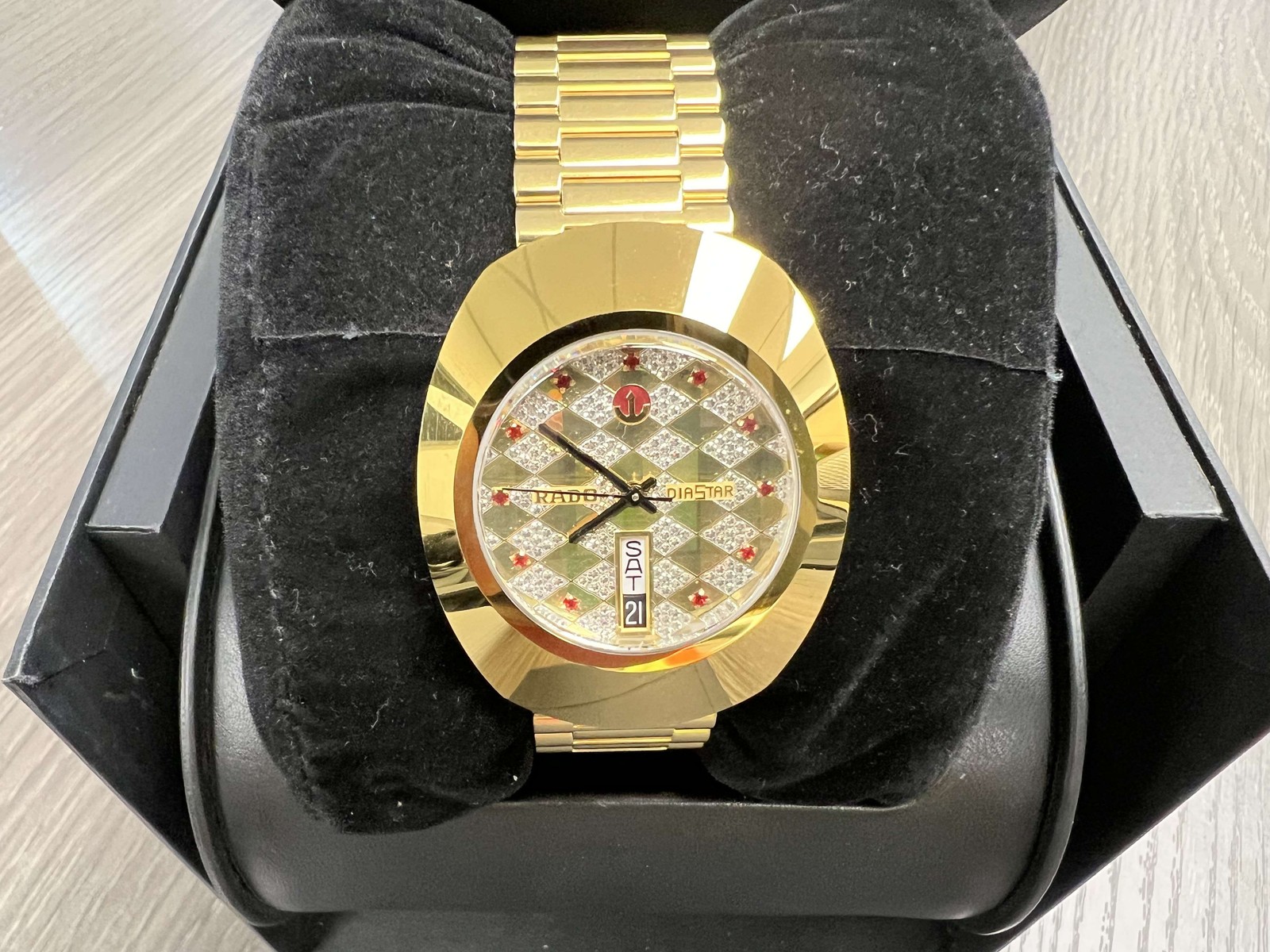 Watch Rado The Gold Men's Diastar Original 35mm R12413193 PVD Automatic - vintagewatches.pk