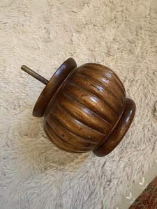 Brown Vintage Furniture Feet - Pumpkin Bun Set of (4)