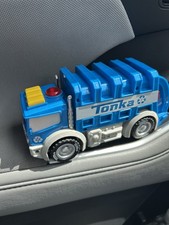 Tonka Toy Truck Recycle Garbage Sound and Lights Works Blue