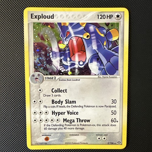 Exploud - 3/106 - Pokemon EX Emerald Holo Card NM