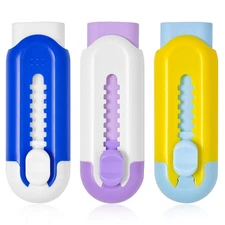 Retractable Eraser, Pack of 3, Pencil Eraser for Pencils,Assorted Color