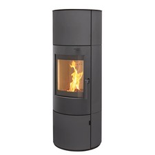 Speicherofen München XL Stahl gussgrau Kaminofen 7kw Holzofen Schwedenofen