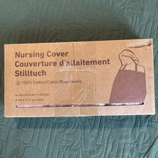 Blissful Diary Muslin Nursing Cover for Breastfeeding, Breathable Breastfeeding