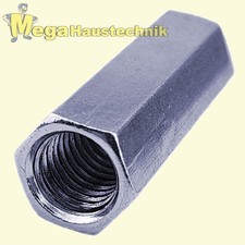 Gewindemuffen M5 - M24 Sechskant Stahl verzinkt Langmuttern Verlängerungsmuttern
