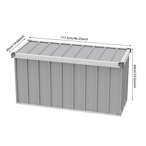 Lockable Garden Storage Box Heavy Duty Large Metal Deck Boxes Safe and Secure - Picture 15 of 29