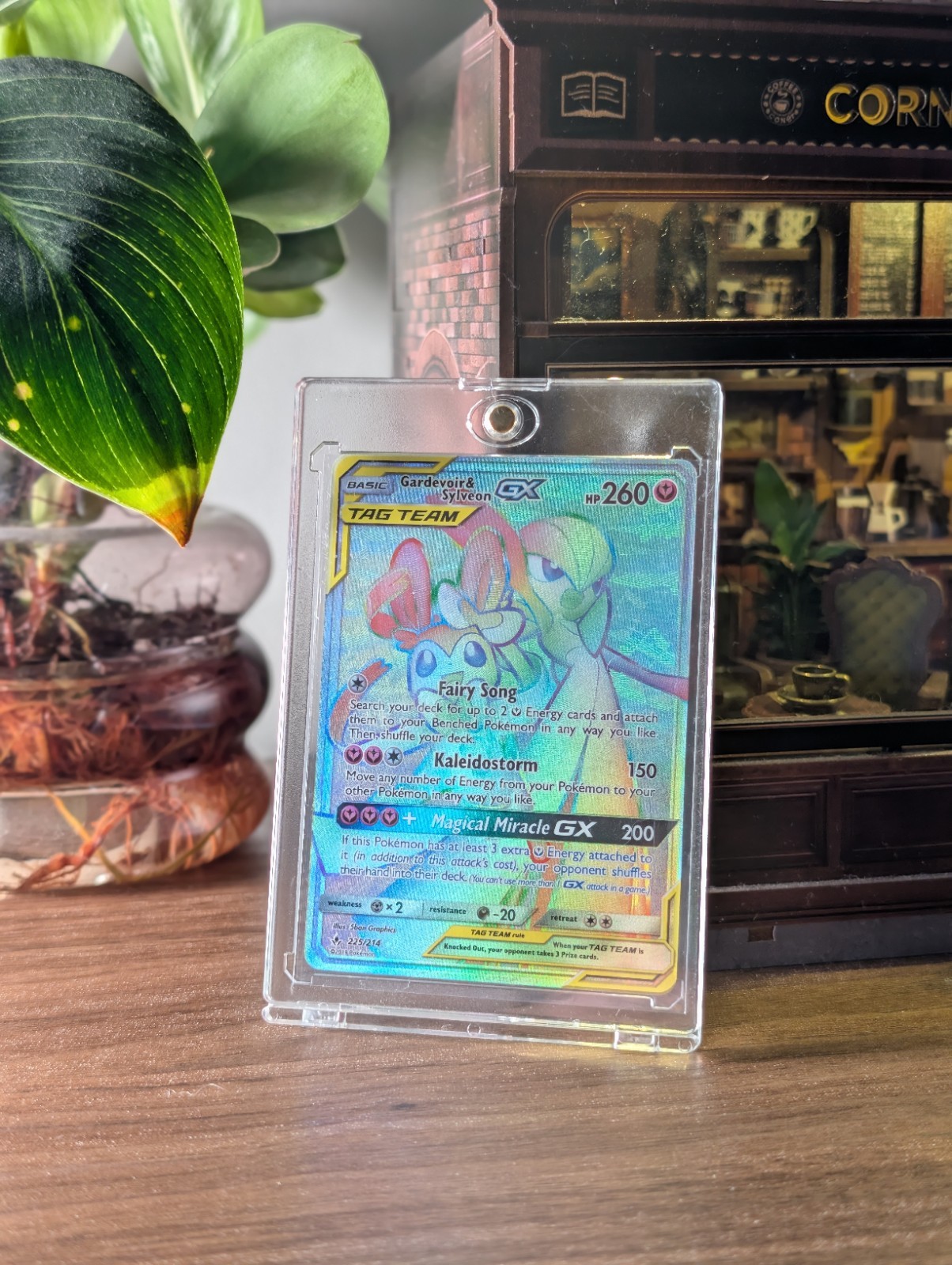 🌸Gardevoir & Sylveon GX🌸 225/214 - Secret Rare - Unbroken Bonds - Pokemon - NM