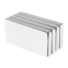 2 x 1 x 1/4 Inch Large Neodymium Rare Earth Block Magnets N42 4 Pack 