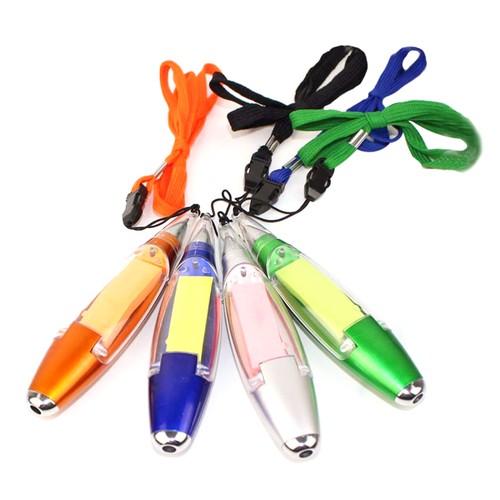 4 Pcs LED Light Pen Student Coloured Ballpoint Pens Office Supplies