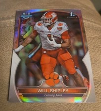 2022 Bowman University Chrome Will Shipley #73 Refractor Clemson Tigers 31O