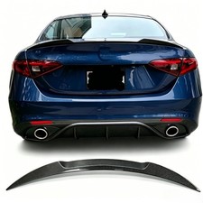 For Alfa Romeo Giulia 952 2015-2023 Real Carbon Fiber Rear Trunk Spoiler Wing