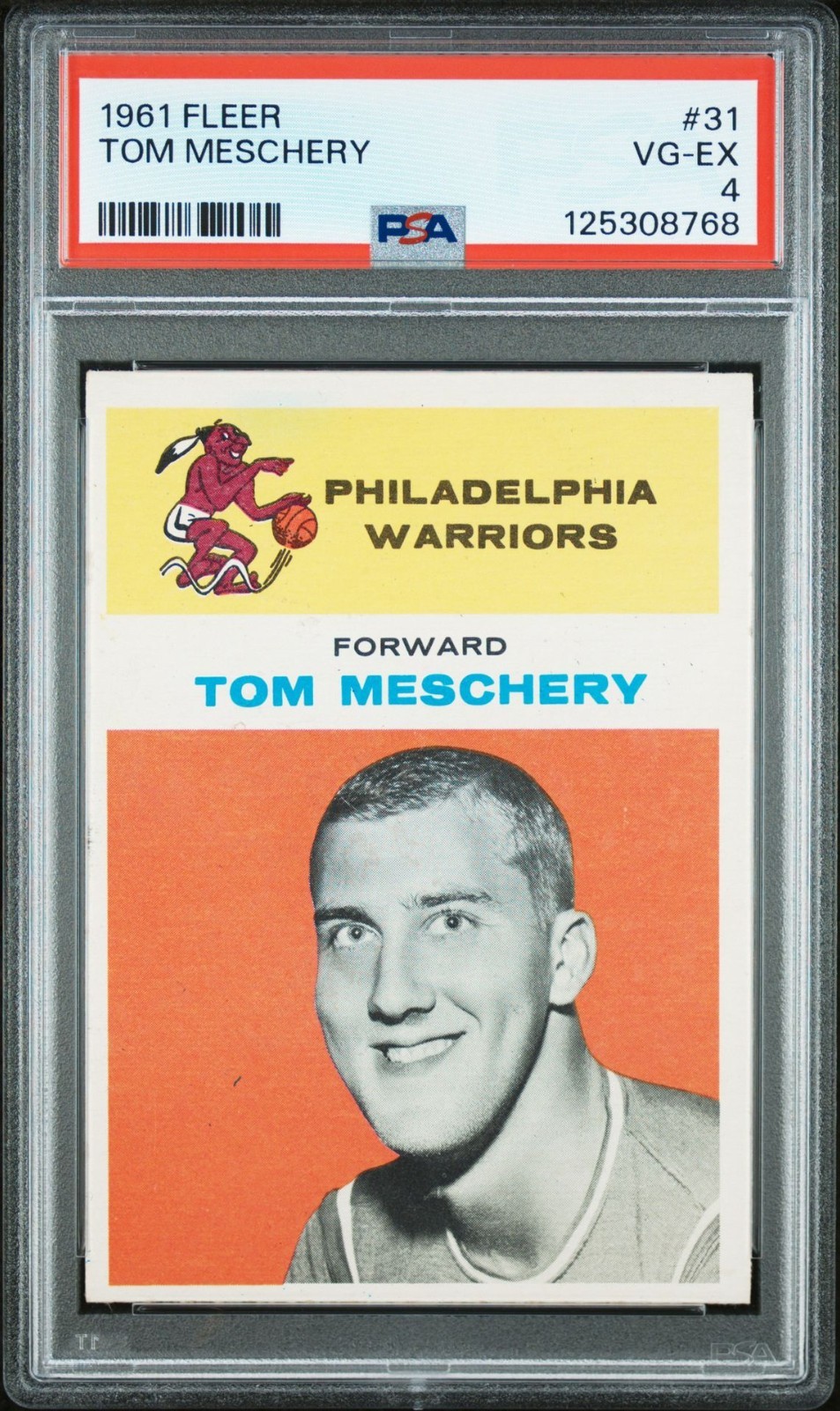 1961 Fleer Basketball #31 Tom Meschery PSA 4