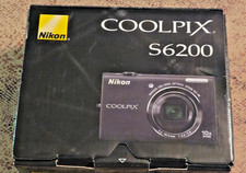 Nikon COOLPIX S6200 Compact Digital Camera Black 16MP 10x Zoom IS USB 2.7"