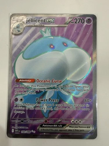 Jellicent ex 160/086 HOLO Ultra Rare White Flare Pokemon NM