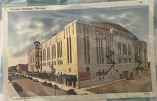 Vintage Postcard Chicago Stadium World's Largest Arena 1950s unposted Cubs