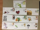 Ten 2014,2015 Israel fdc with TAB stamps