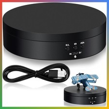 Rotating Display Stand Turntable Black Matte USB Powered 360 Degree