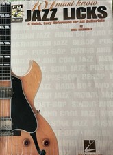 101 Must-Know Jazz Licks - A Quick Easy Reference for All Guitarists 000695433