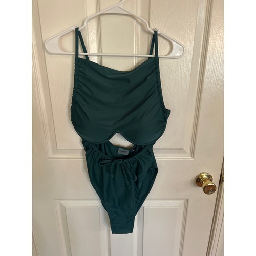 Andrea Iyamah Green Tiaca Underwire One Piece Swimsuit Size Large NWT
